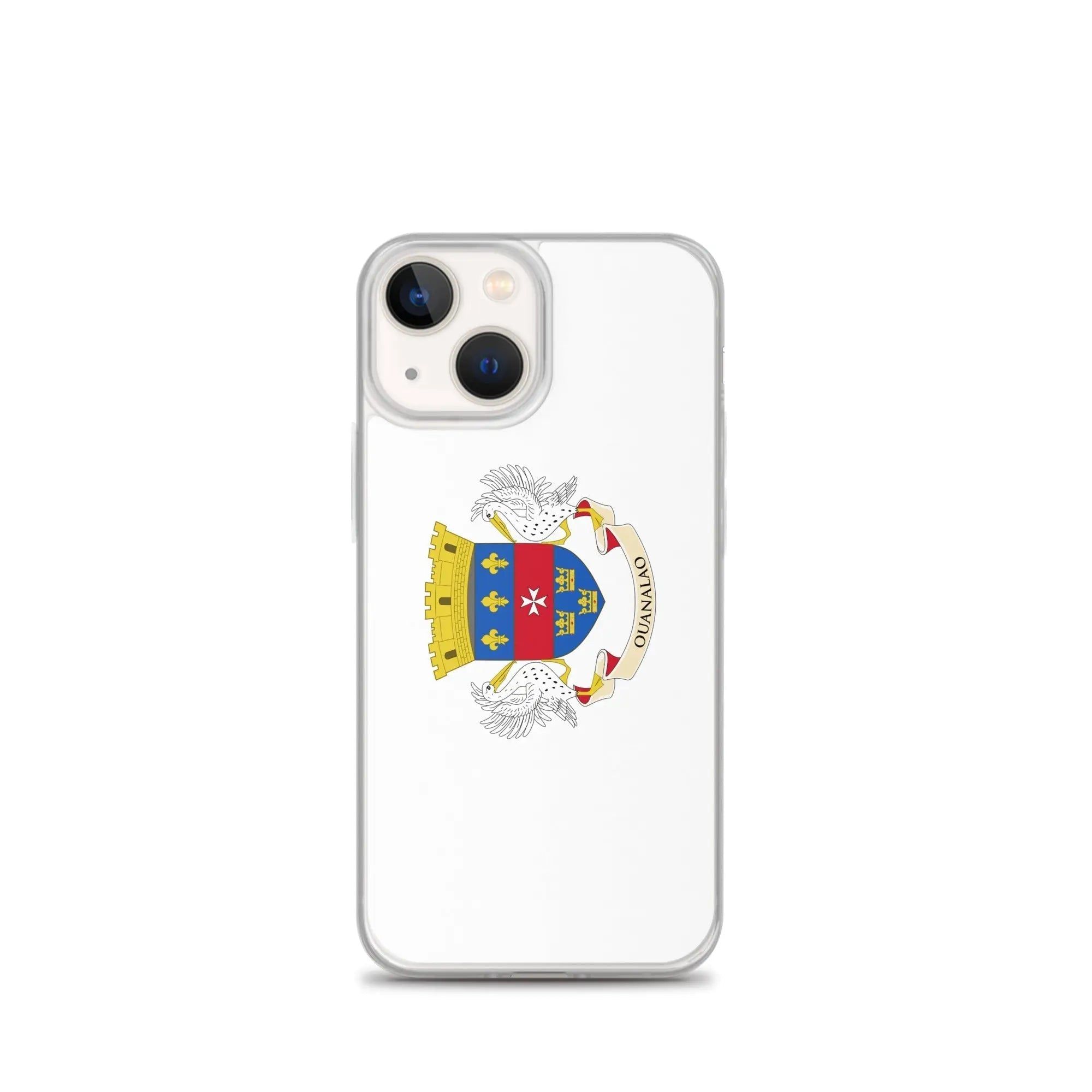 image-iPhone Case Saint-Barthélemy Flag - Clear TPU with Kickstand 