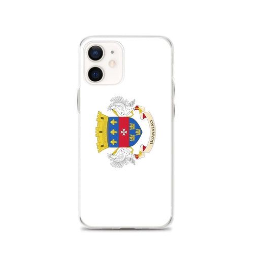 image-iPhone Case Saint-Barthélemy Flag - Clear TPU with Kickstand 