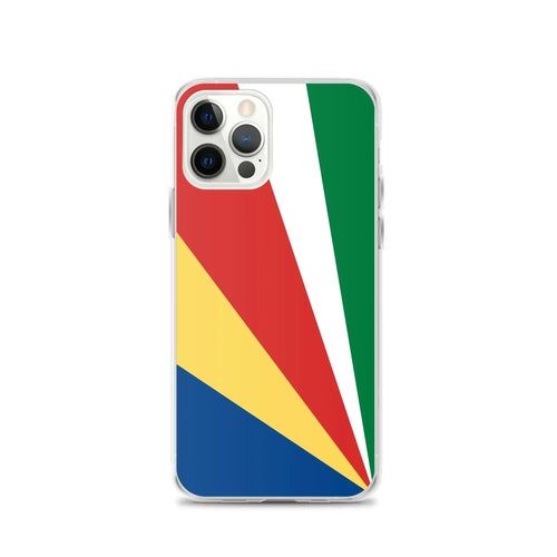image-Seychelles Flag iPhone Case - Soft TPU Shock-Resistant with Stand