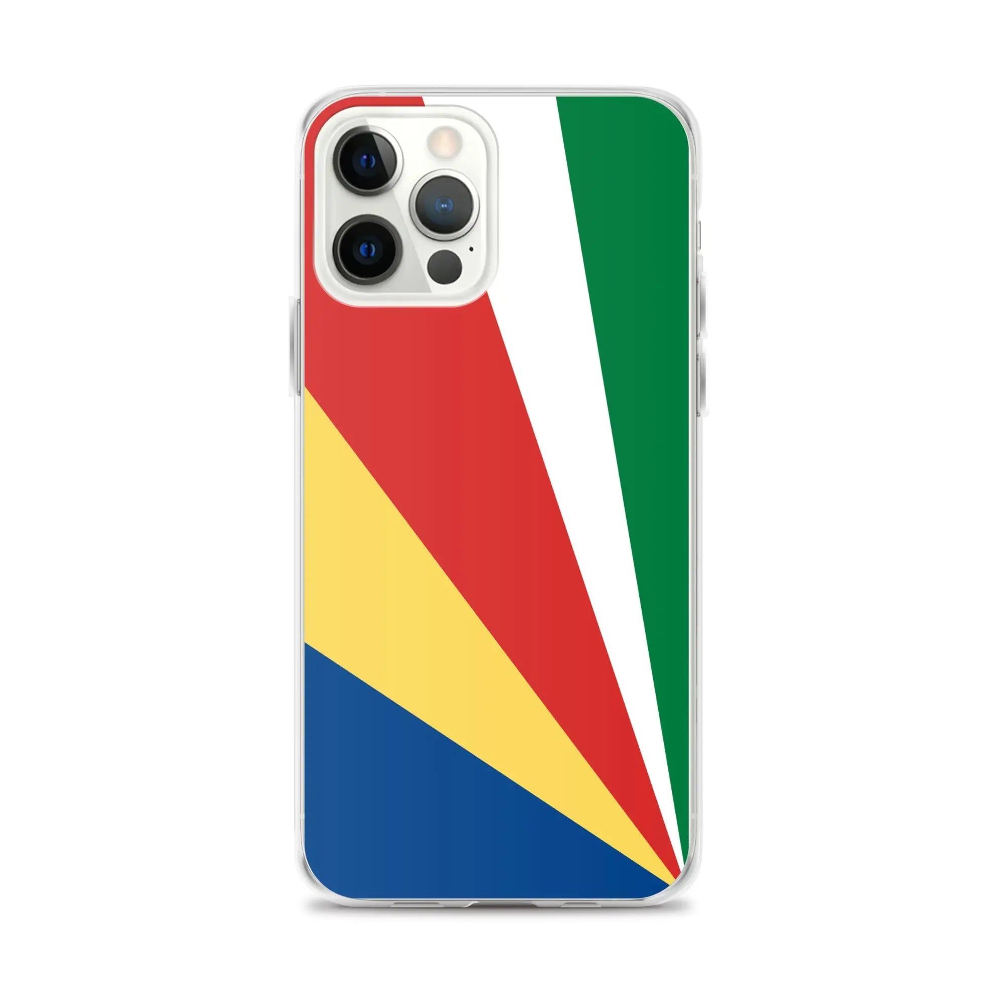 image-Seychelles Flag iPhone Case - Soft TPU Shock-Resistant with Stand