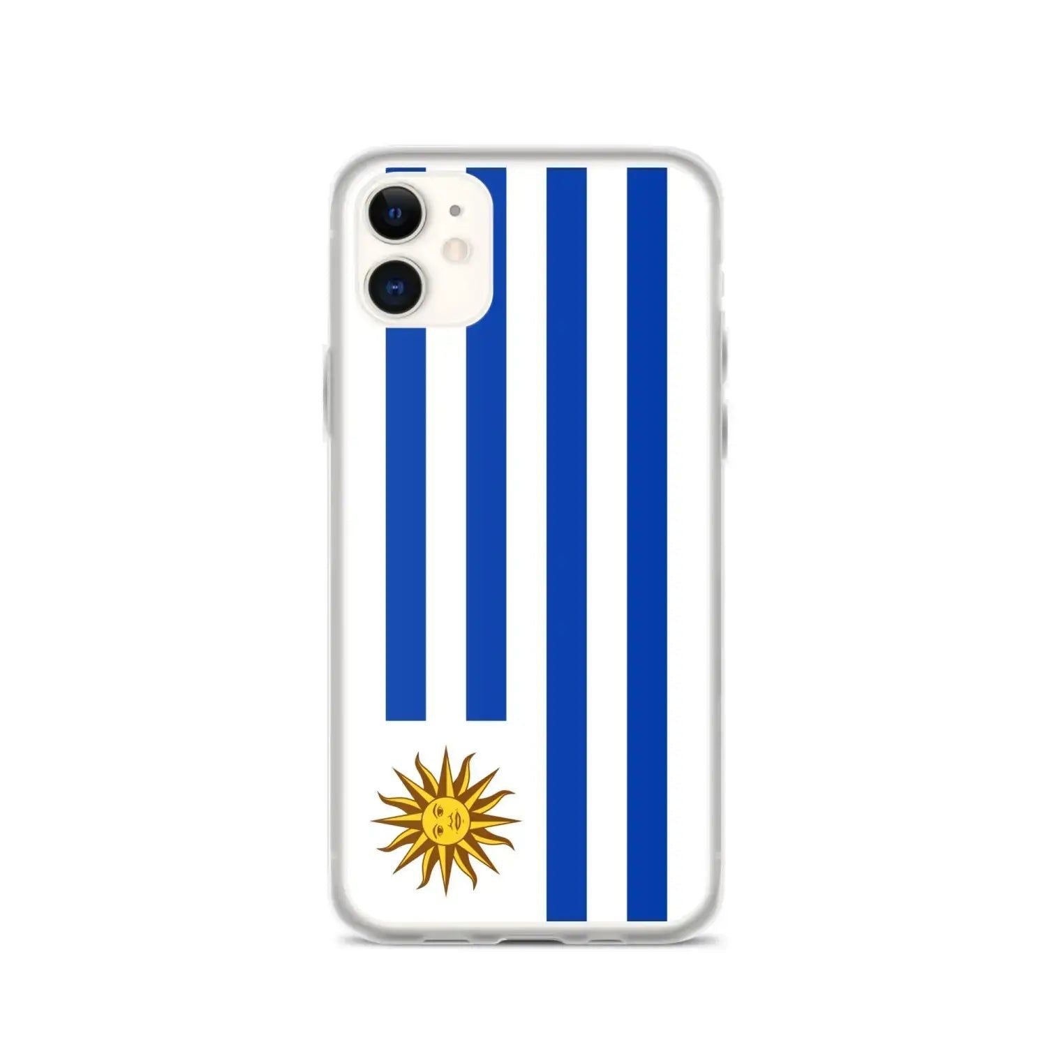 image-Uruguay Flag iPhone Case - Soft TPU Shockproof with Stand 