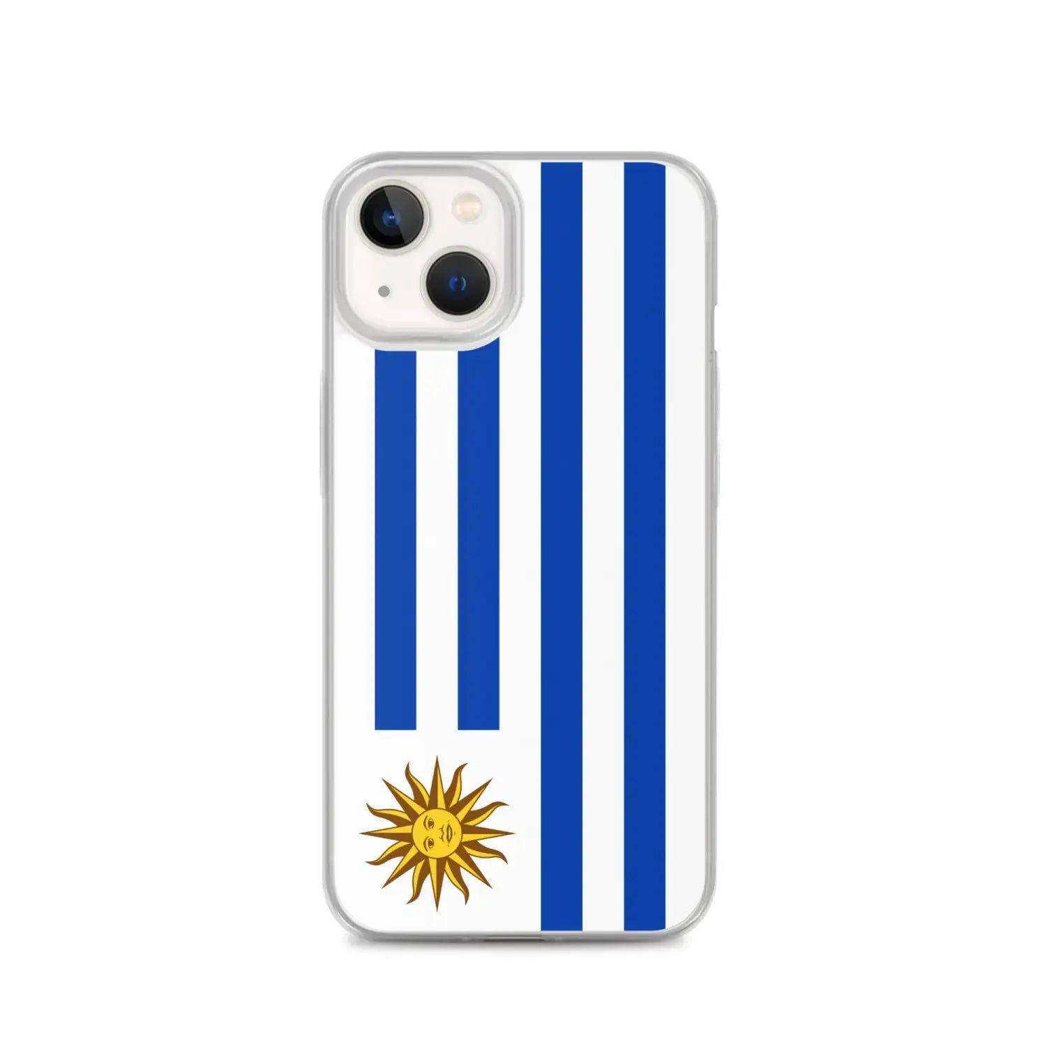 image-Uruguay Flag iPhone Case - Soft TPU Shockproof with Stand 