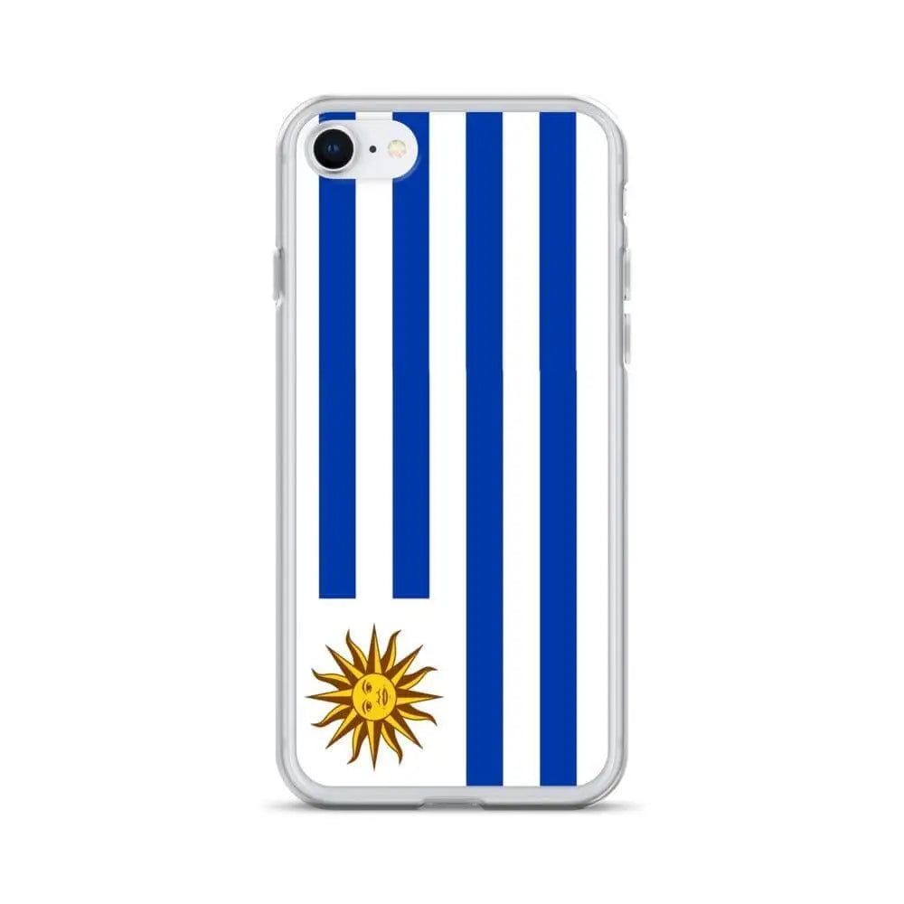 image-Uruguay Flag iPhone Case - Soft TPU Shockproof with Stand 
