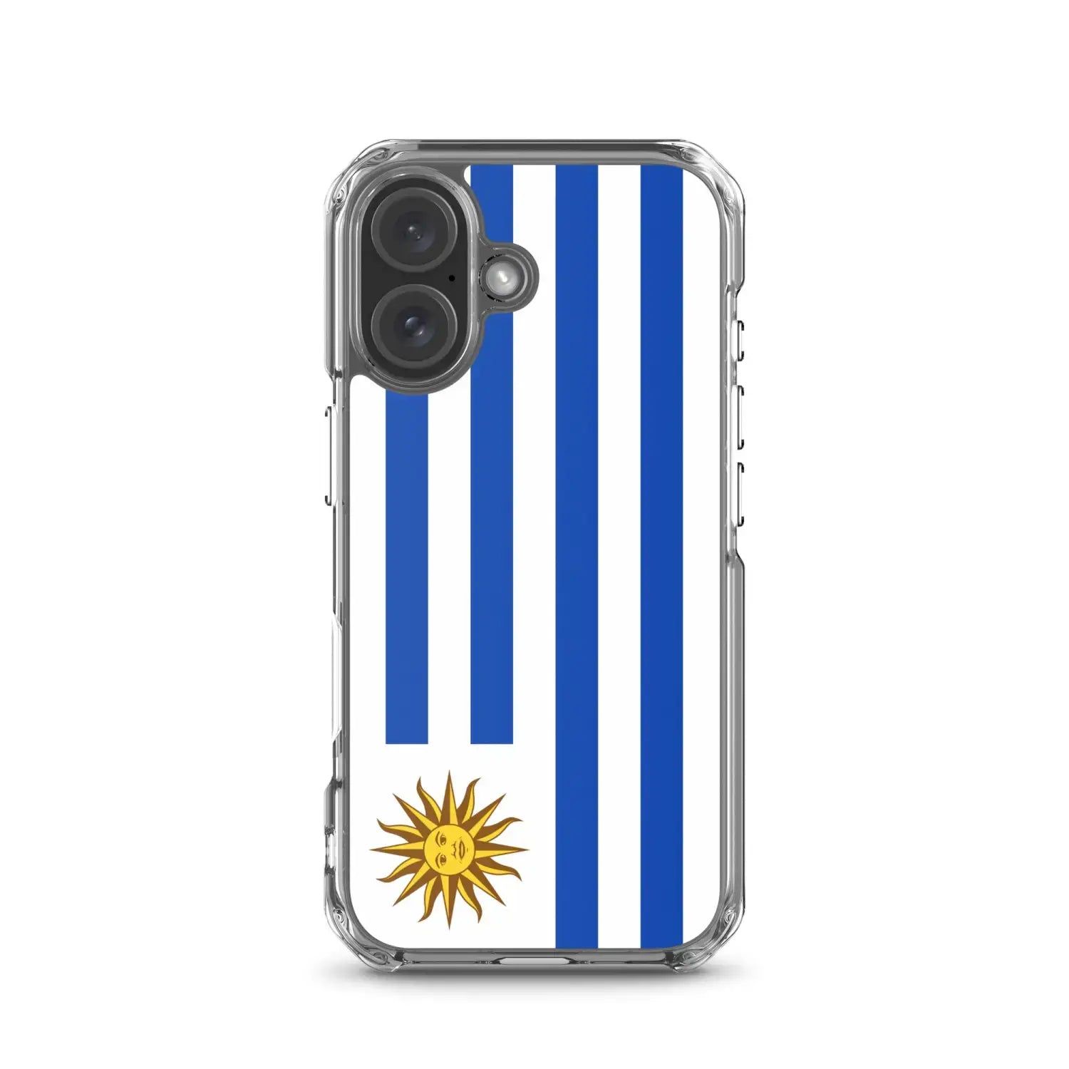 image-Uruguay Flag iPhone Case - Soft TPU Shockproof with Stand 