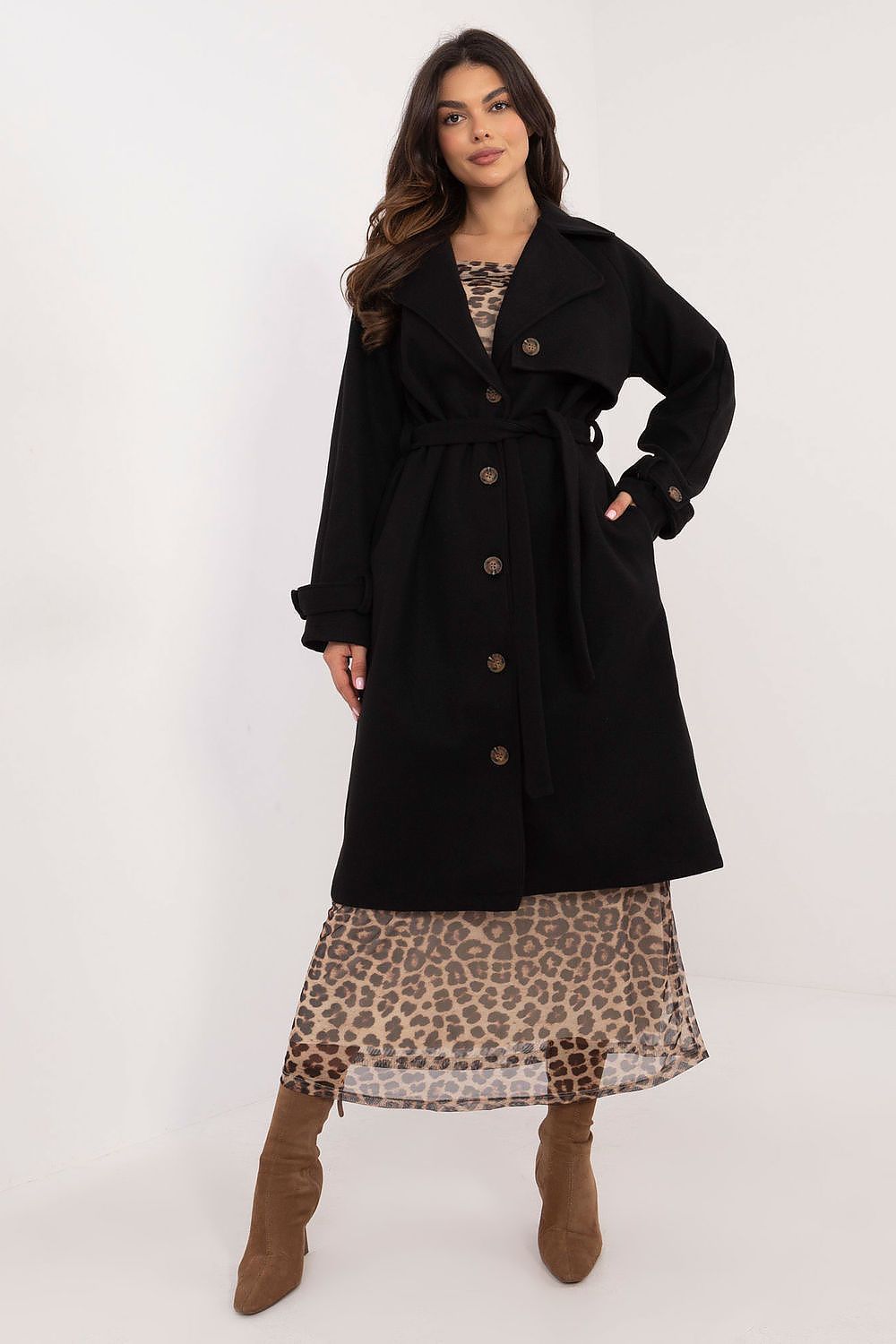 image-Coat Och Bella Trench Coat - Women's Polyester 