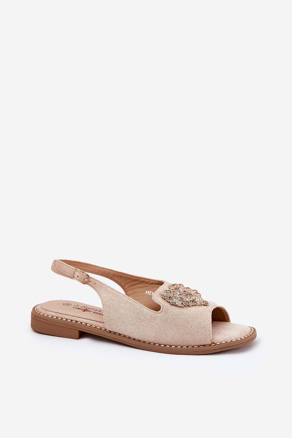 image-S.Barski Women's Sandals with Heart Detail