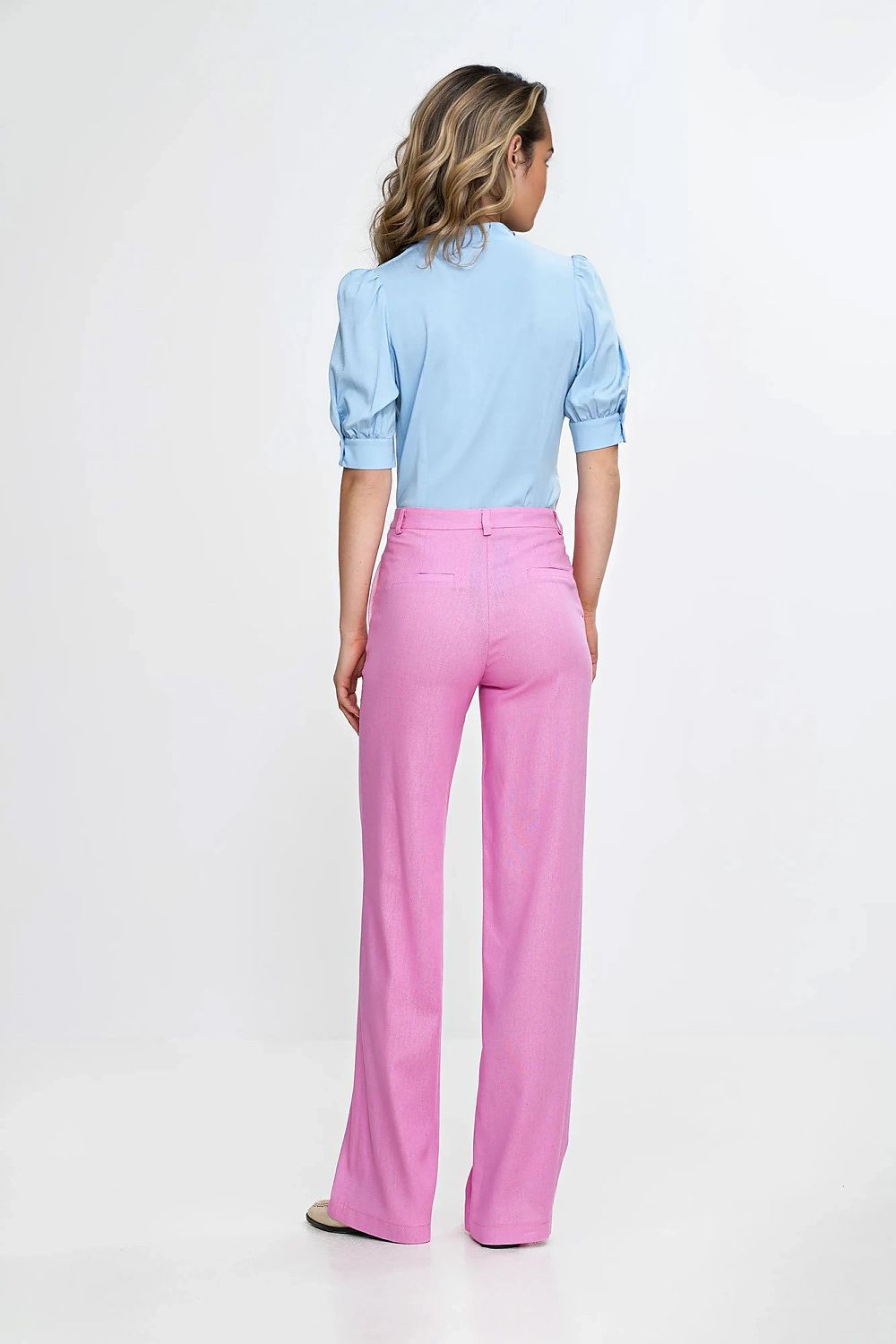 image-Women's High-Waisted Bootcut Trousers by Nife