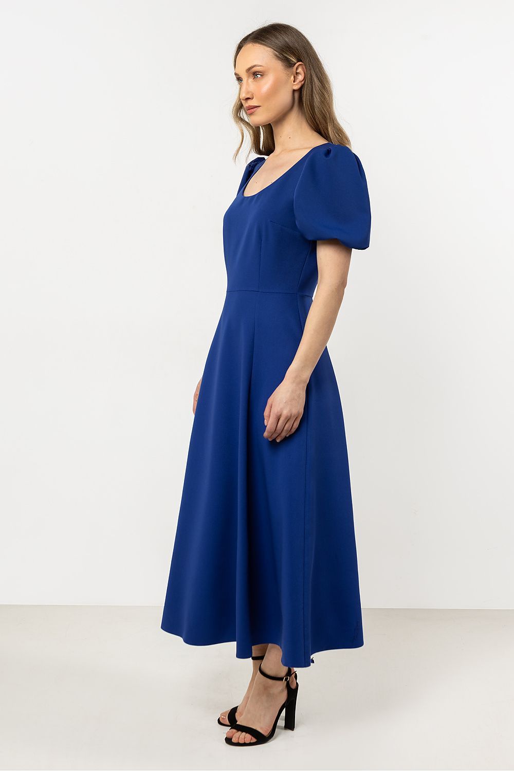image-Awama Fitted Daydress with Flared Skirt