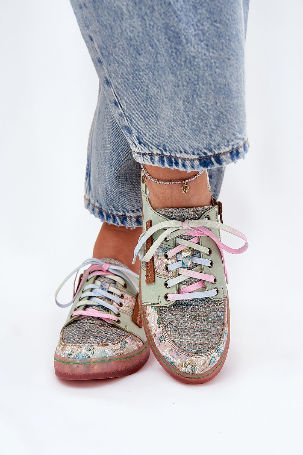 image-Maciejka Women's Low Shoes Natural Leather Lace-Up