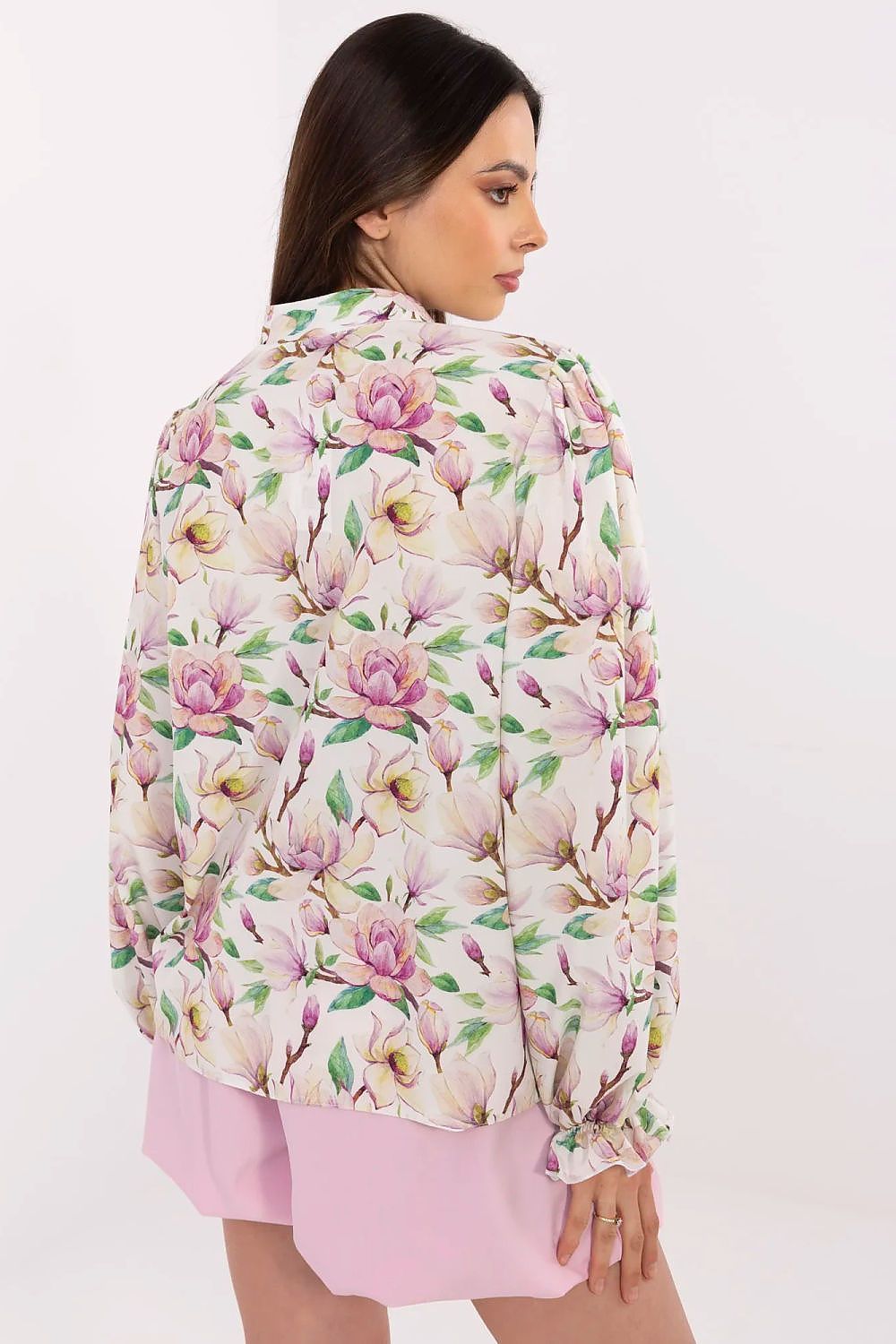 image-Lakerta Women's Long Sleeve Floral Shirt
