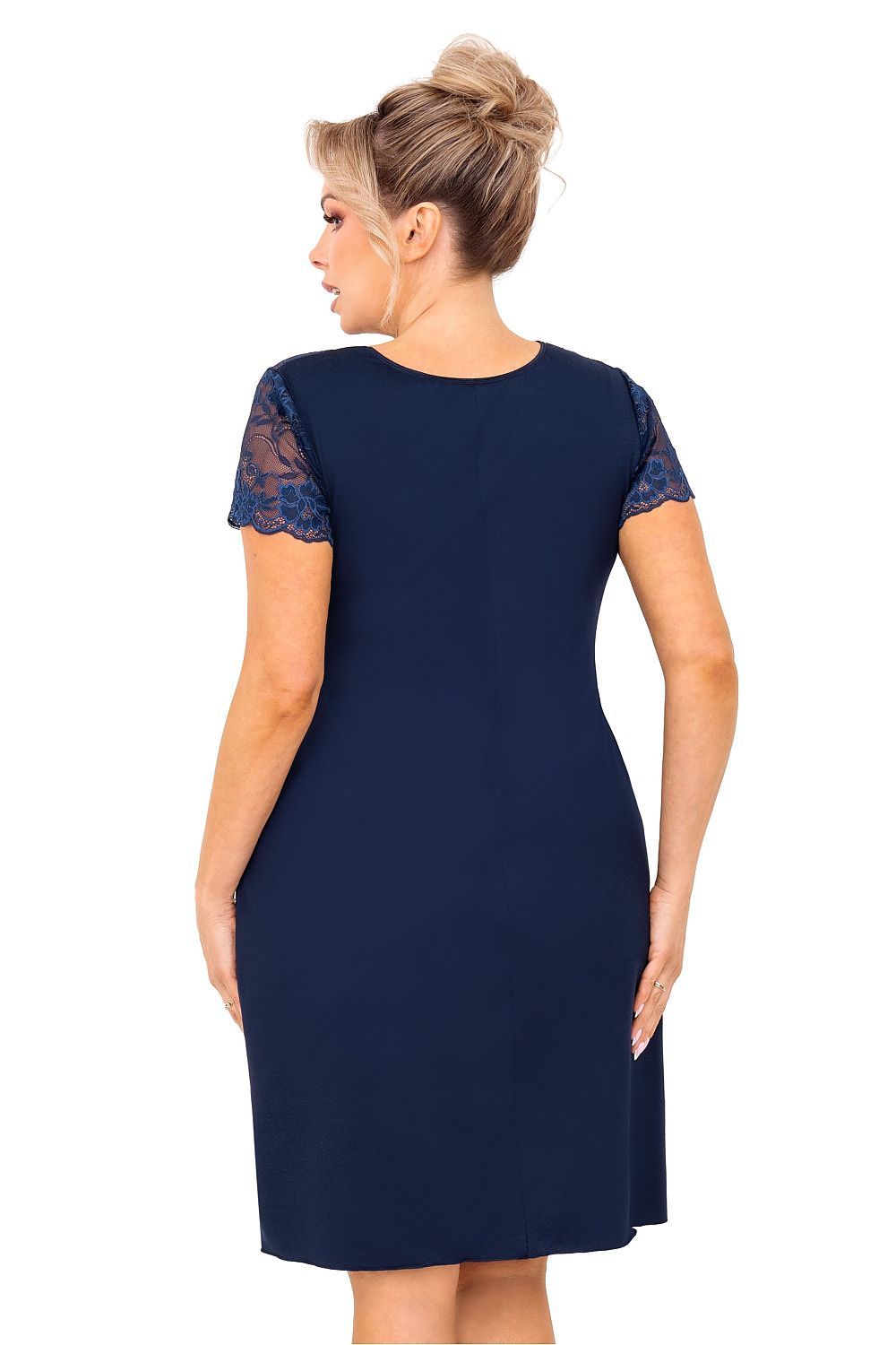 image-Nightshirt Donna Plus Size V-Neck Lace