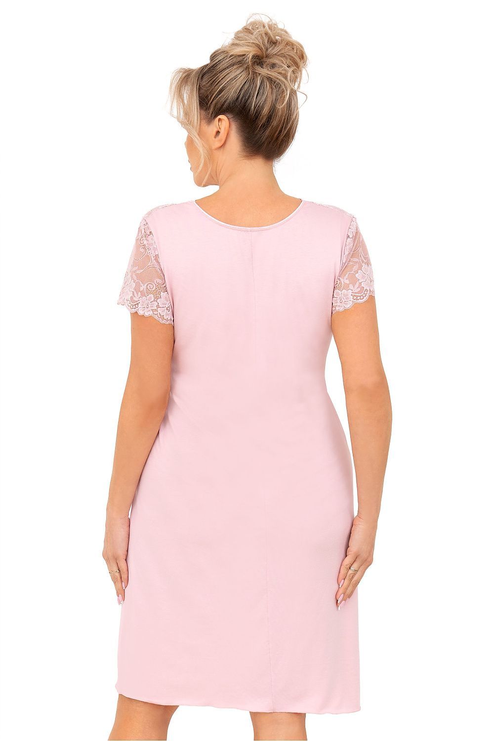 image-Nightshirt Donna Plus Size V-Neck Lace