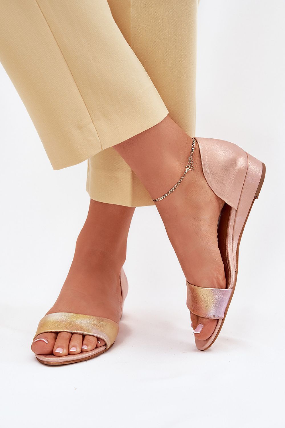image-Maciejka Women's Natural Leather Sandals