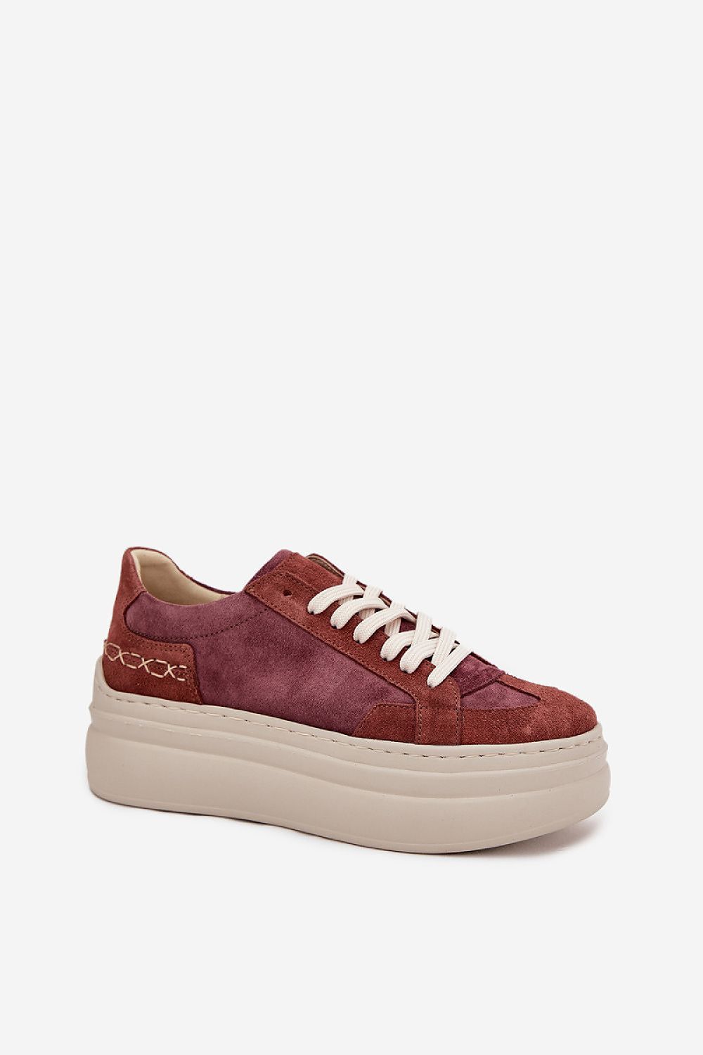 image-Women's Suede Platform Sneakers