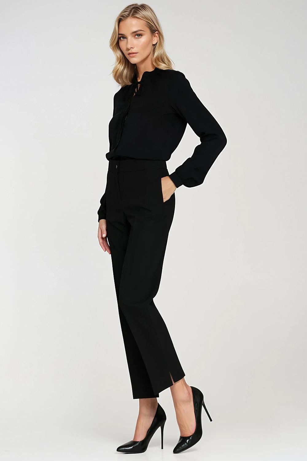 image-Nife Women's Long Sleeve Viscose Blouse
