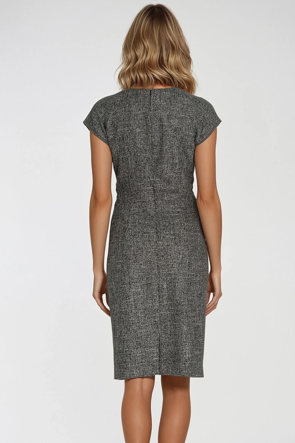 image-Nife Women's Fitted Knee-Length Dress