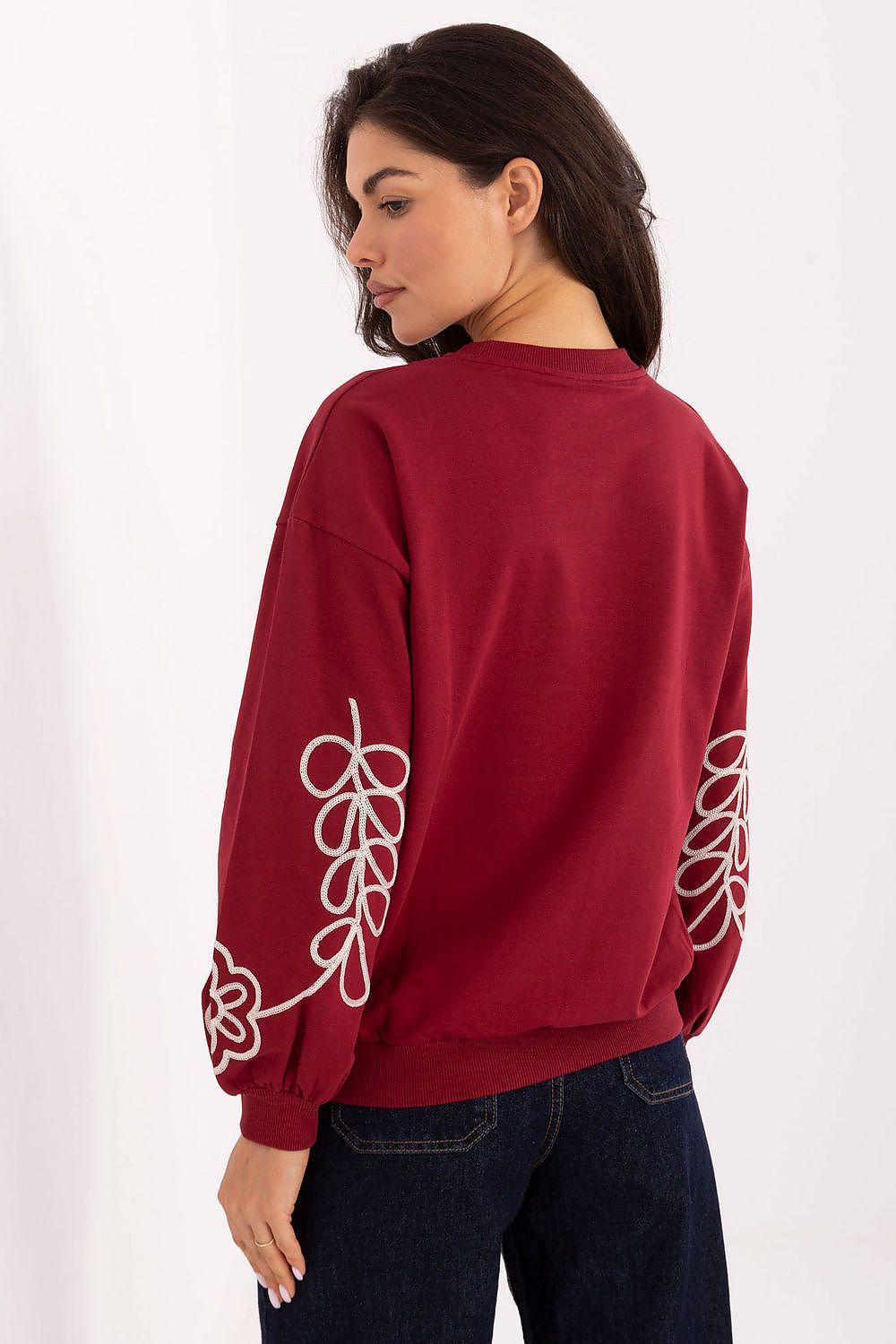 image-Women's Cotton Blouse with Embroidery