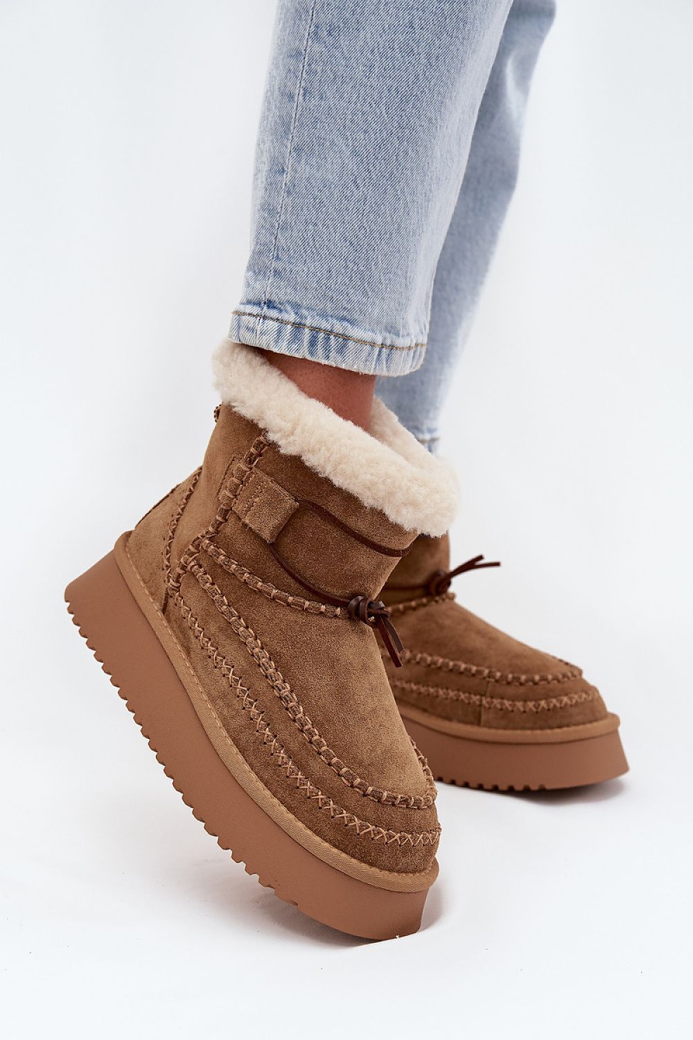 image-Big Star Women's Suede Snow Boots 