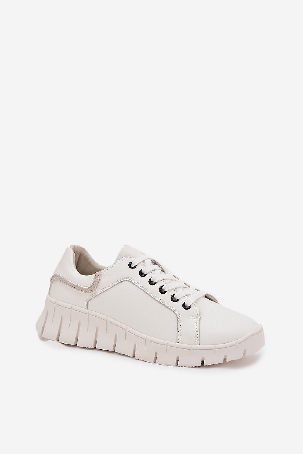 image-Buskin Women's Leather Shoes Low Heel
