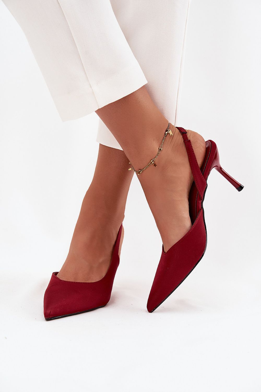image-Women's Pointed Toe High Heels 8cm