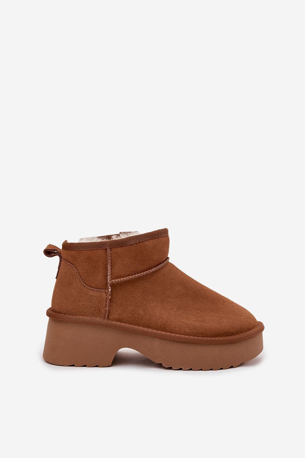 image-Women's Suede Snow Boots with Fur Lining