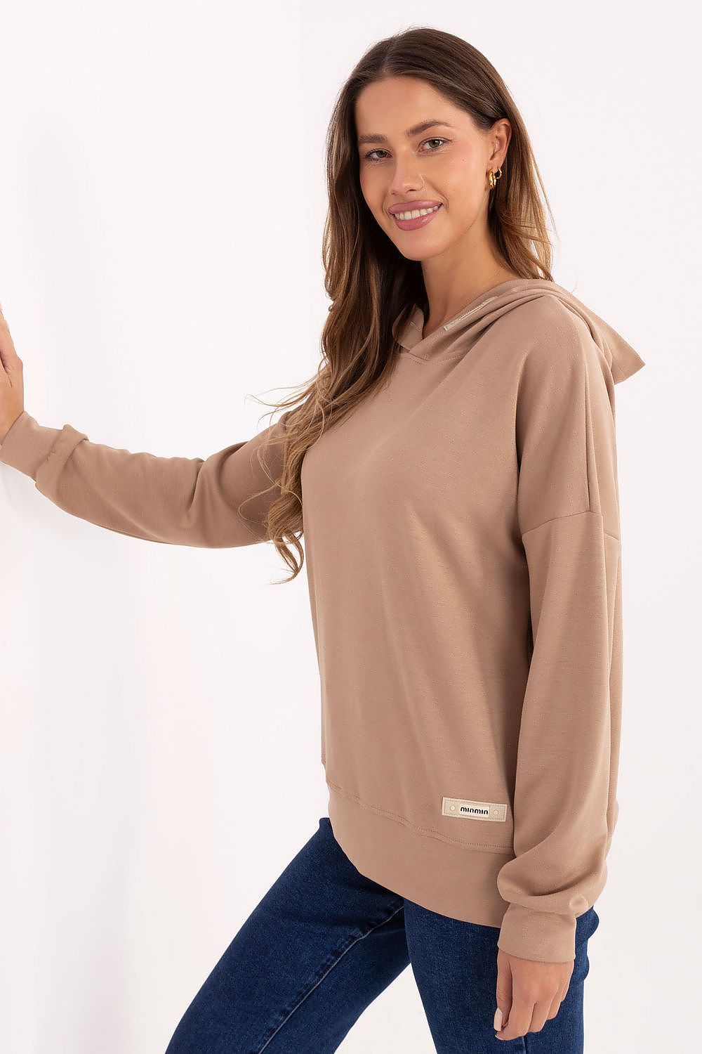 image-Women's Hooded Sweatshirt with Patches