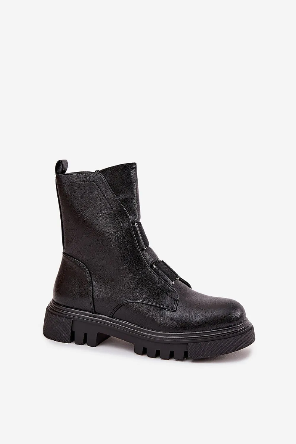 image-Jezzi Women's Ankle Boots Eco Leather Lined