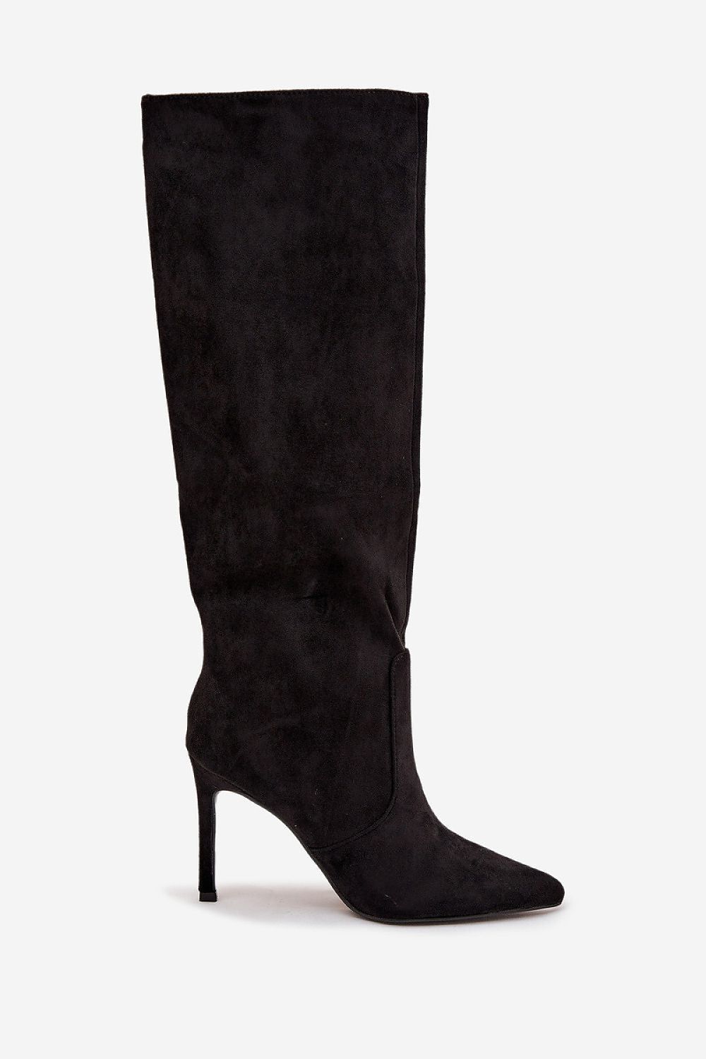 image-Women's Eco Suede Stiletto Heel Boots
