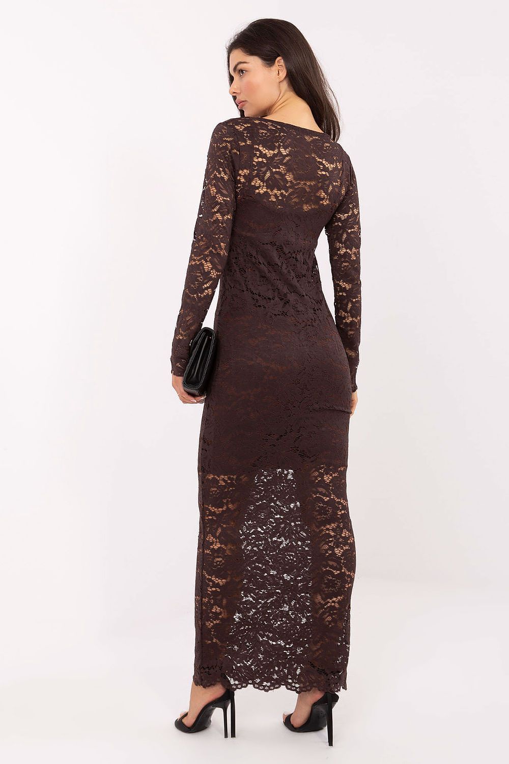 image-Rue Paris Lace Maxi Dress Long Sleeve