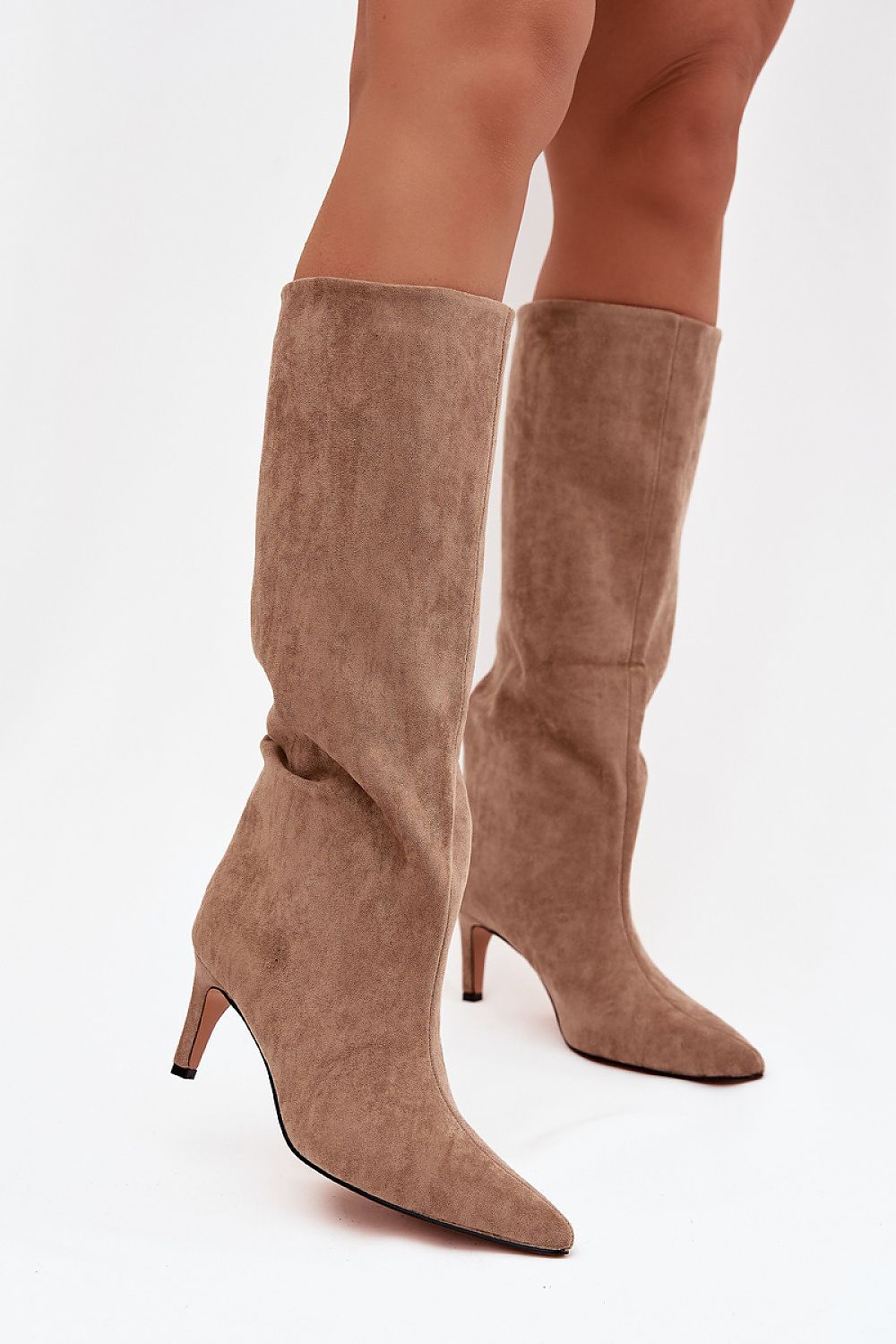 image-Women's Eco Leather Stiletto Heel Boots
