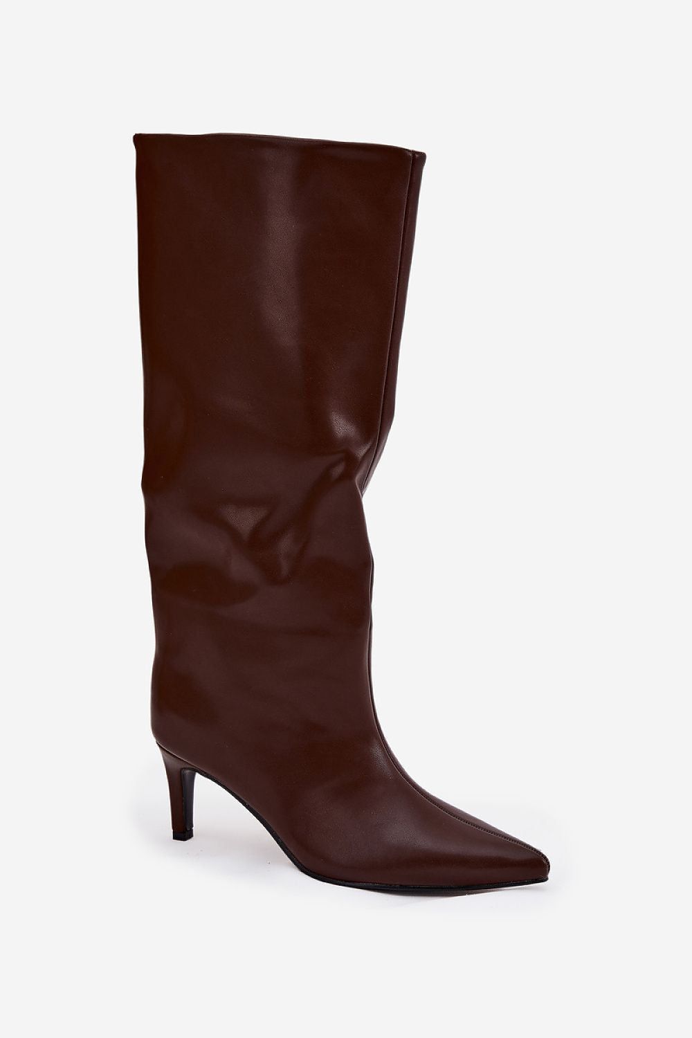 image-Women's Eco Leather Stiletto Heel Boots
