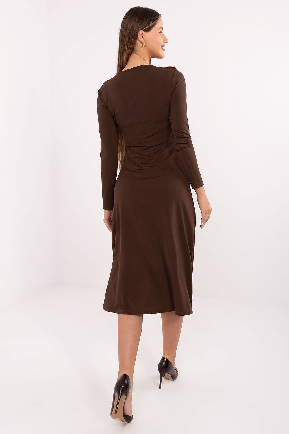 image-Daydress Italy Midi Dress Boat Neck
