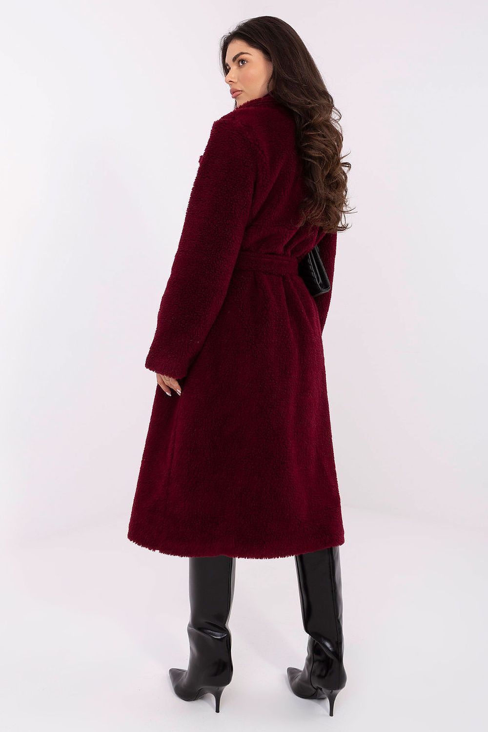 image-Women's Shearling Coat Knee-Length 