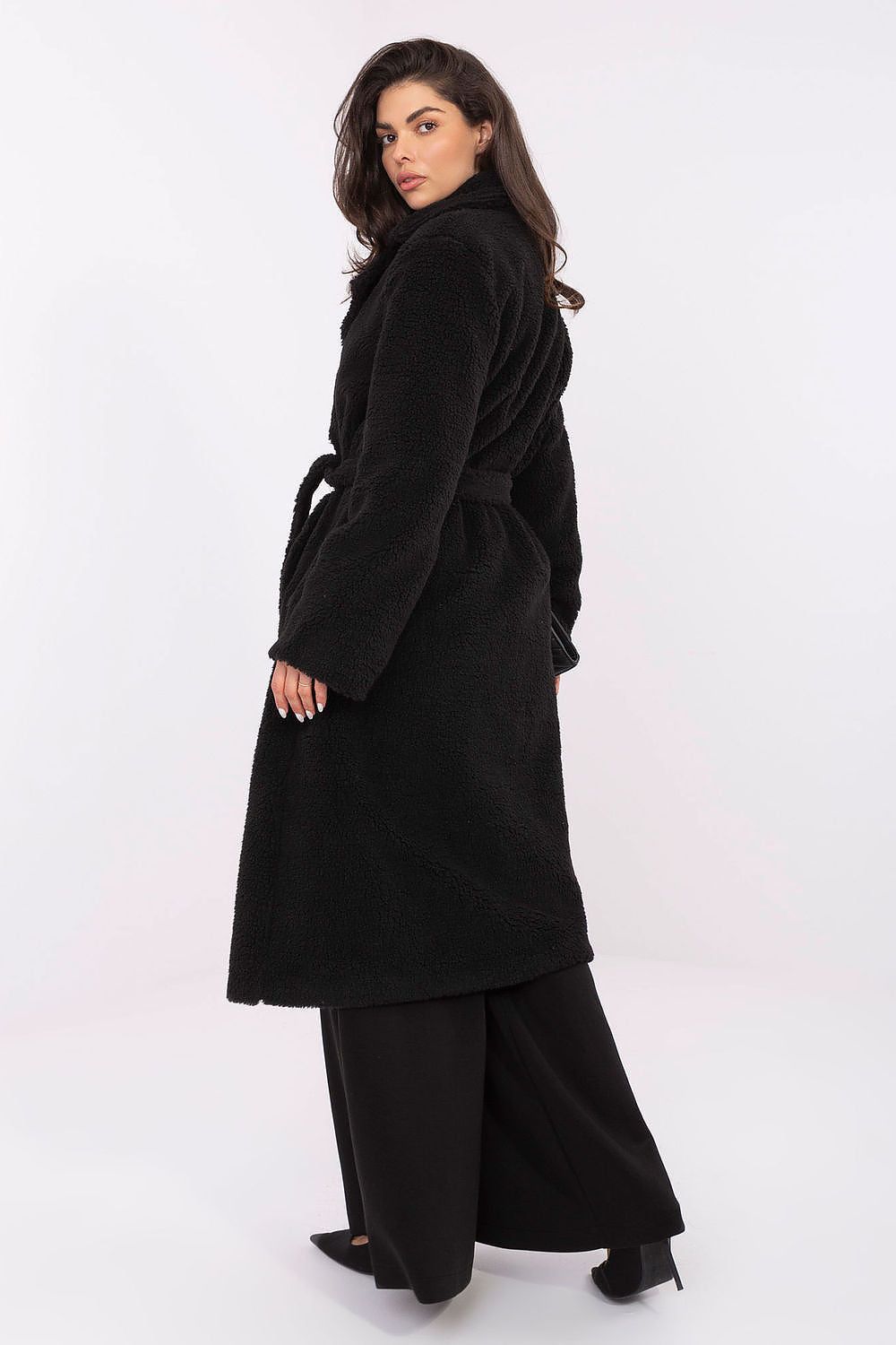 image-Women's Shearling Coat Knee-Length 