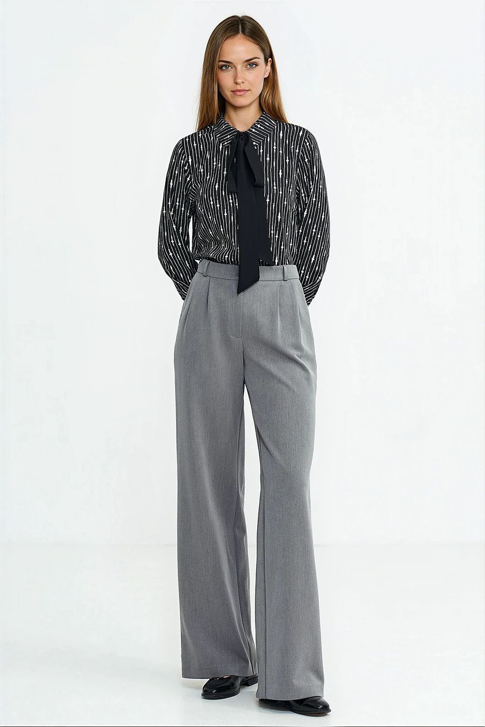 image-Nife Long Sleeve Viscose Shirt
