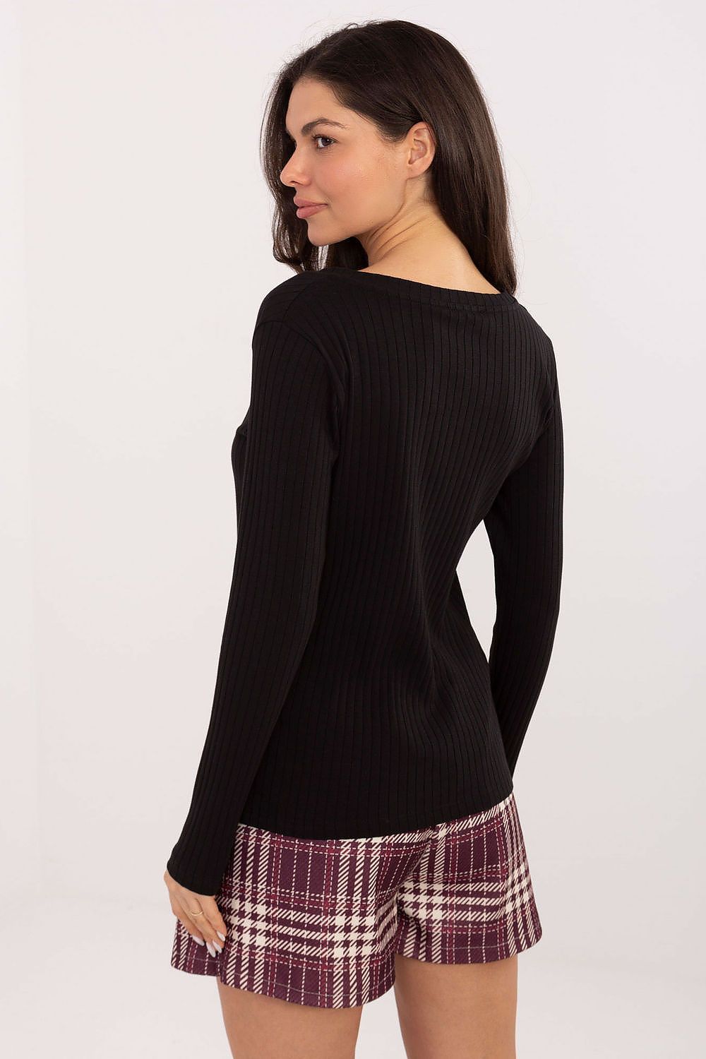 image-Blouse Rue Paris Women's Cotton V-Neck