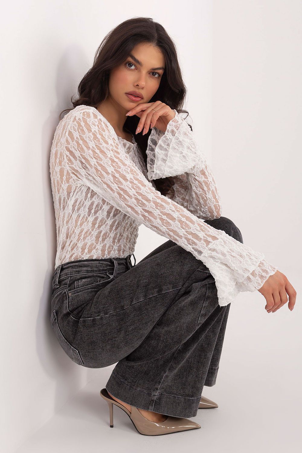 image-Blouse Italy Moda Lace Elegance Viscose