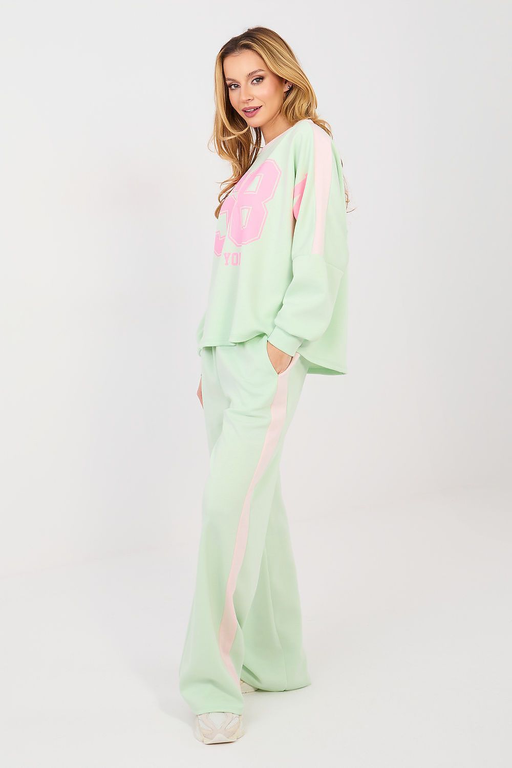 image-Rue Paris Women's Tracksuit Set - Sweatshirt and Pants One Size