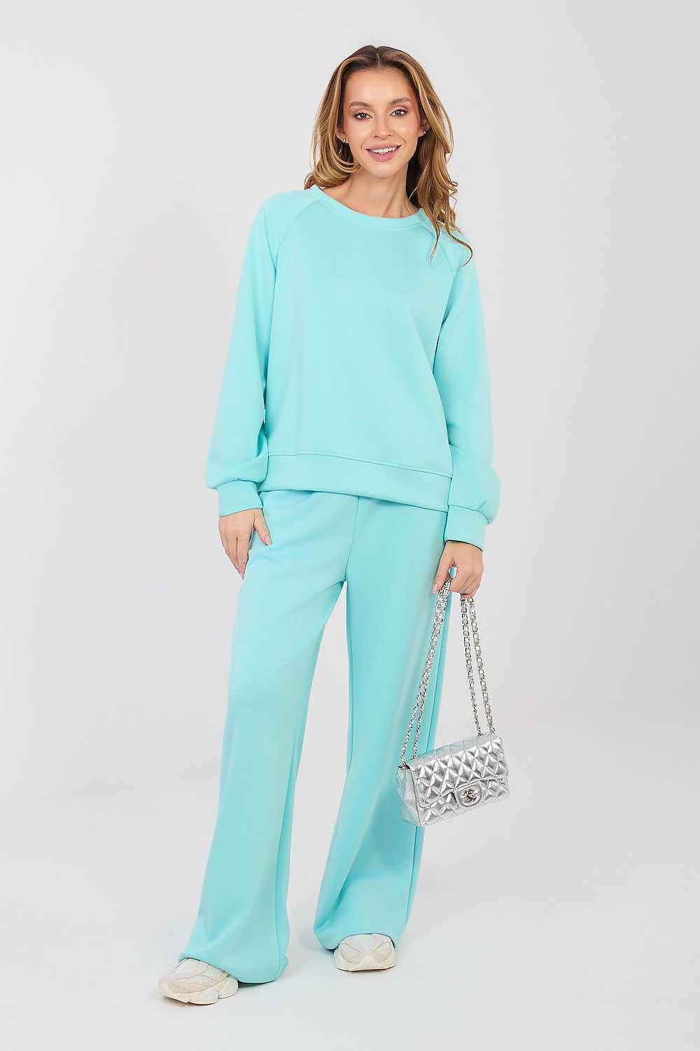 image-Women's Soft Butter Tracksuit Set with High-Waisted Pants 