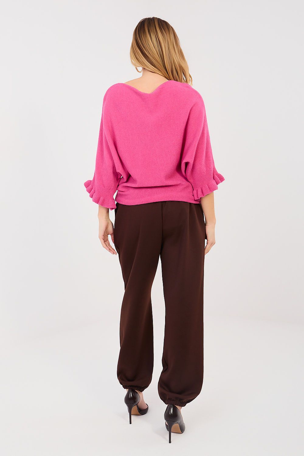 image-Italy Moda Women's Tracksuit Trousers with Brooch - One Size