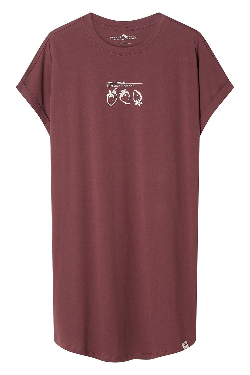 image-Henderson Women's Cotton Nightshirt - Short Sleeve Print