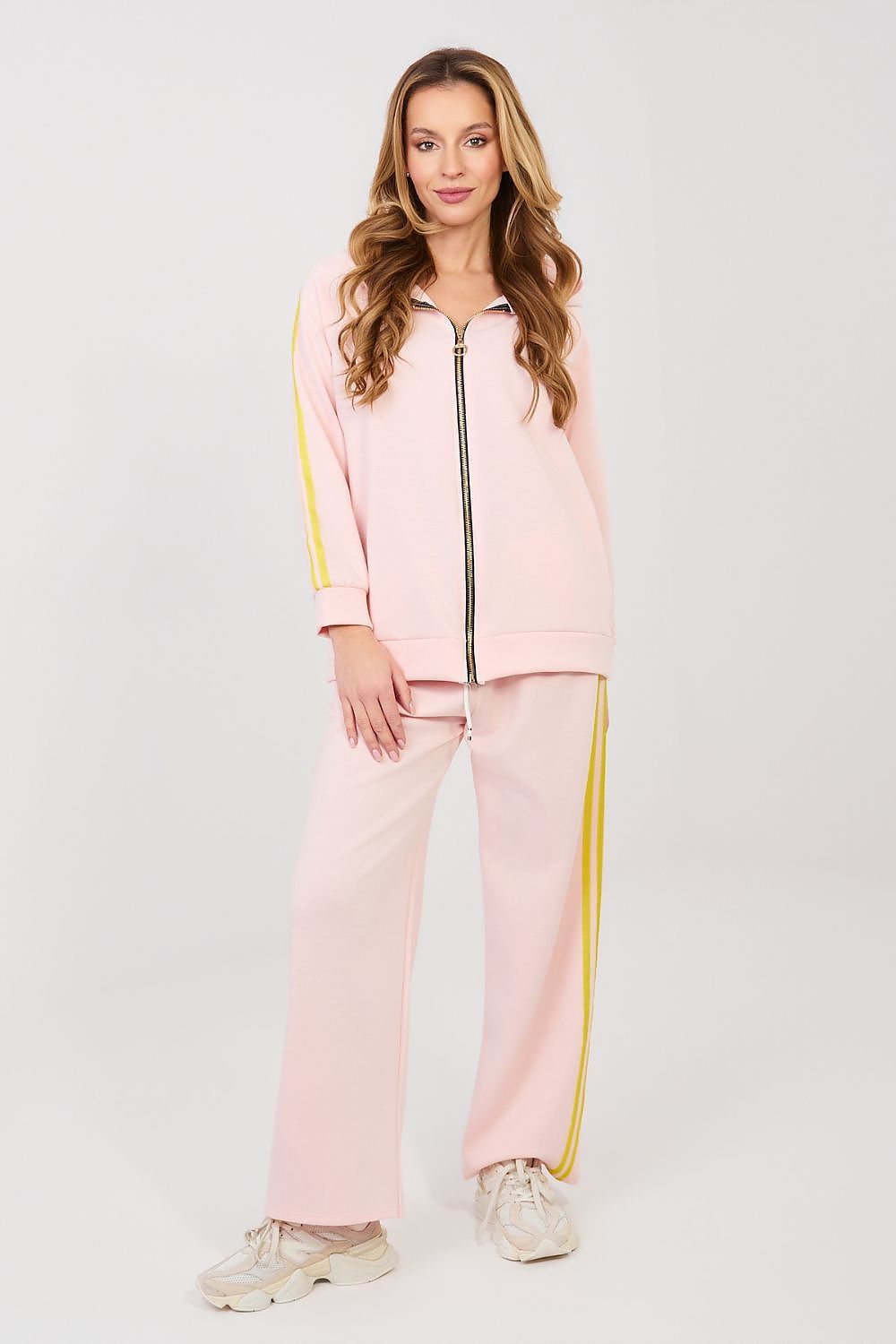 image-Rue Paris Women's Tracksuit Set - Hoodie and Wide Leg Pants