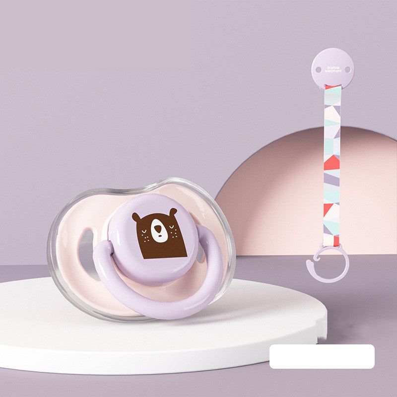 image-Silicone Pacifier for Baby, BPA-Free, Safe, 0-6 Months