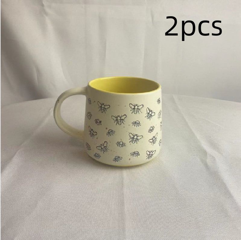 image-Hand Drawn Cute Cartoon Ceramic Water Cup