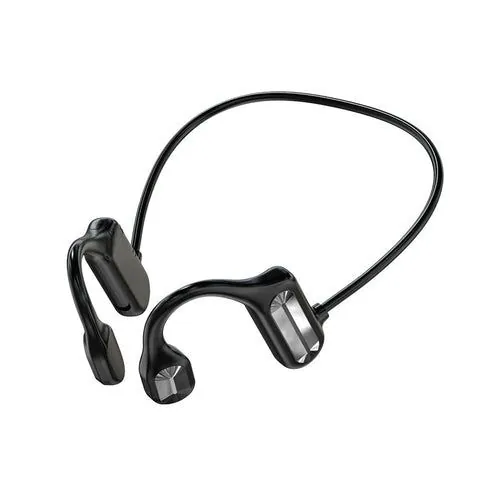 image-Wireless Bone Conduction Bluetooth Sports Headset - Black