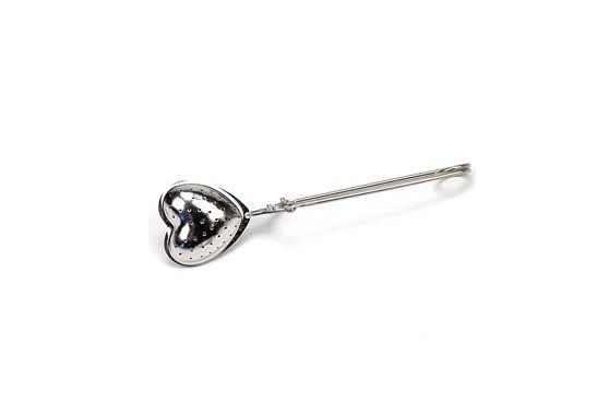 image-Heart Shaped Stainless Steel Tea Infuser with Handle