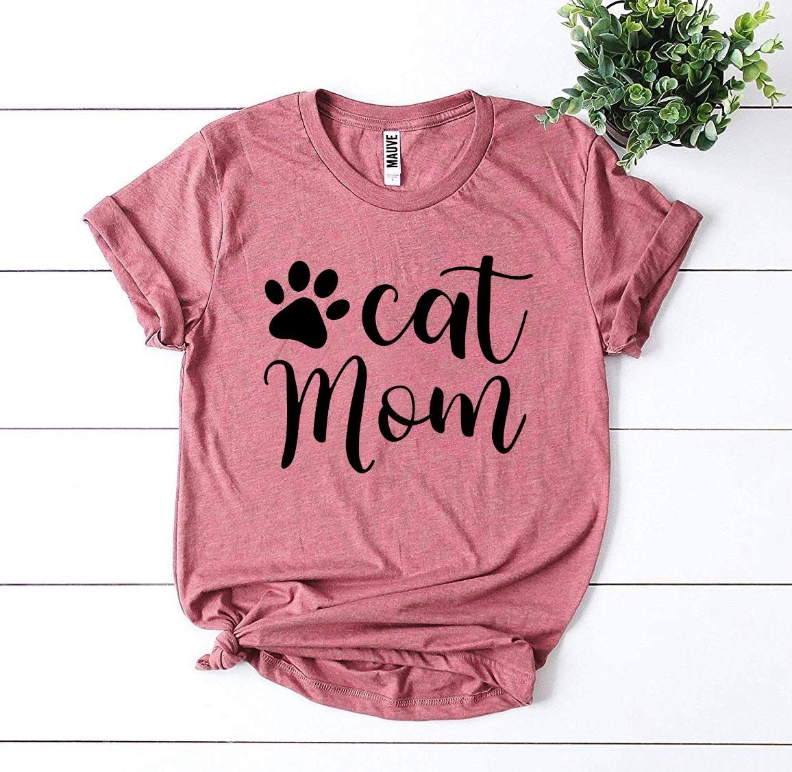 image-Cat Mom T-shirt - Bella Canvas - Premium Cotton - XS-3XL