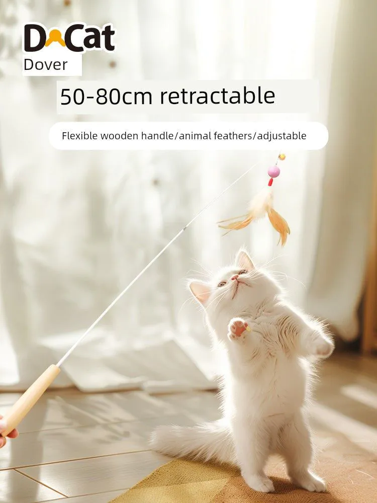 image-Dokete Interactive Cat Teaser - Bite-Resistant Brush Holder Toy