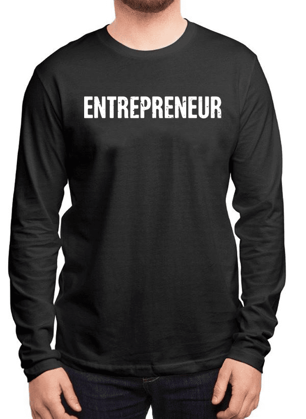 image-Entrepreneur Full Sleeves T-shirt - 100% Cotton Long-Sleeve Tee