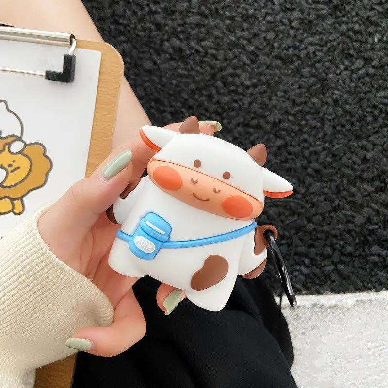 image-Cute Cow Silicone Case for AirPods 2nd & 3rd Gen